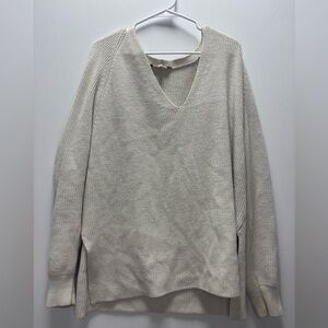 Athleta Switchback Pullover Sweater | Moonlight Heather, size XL